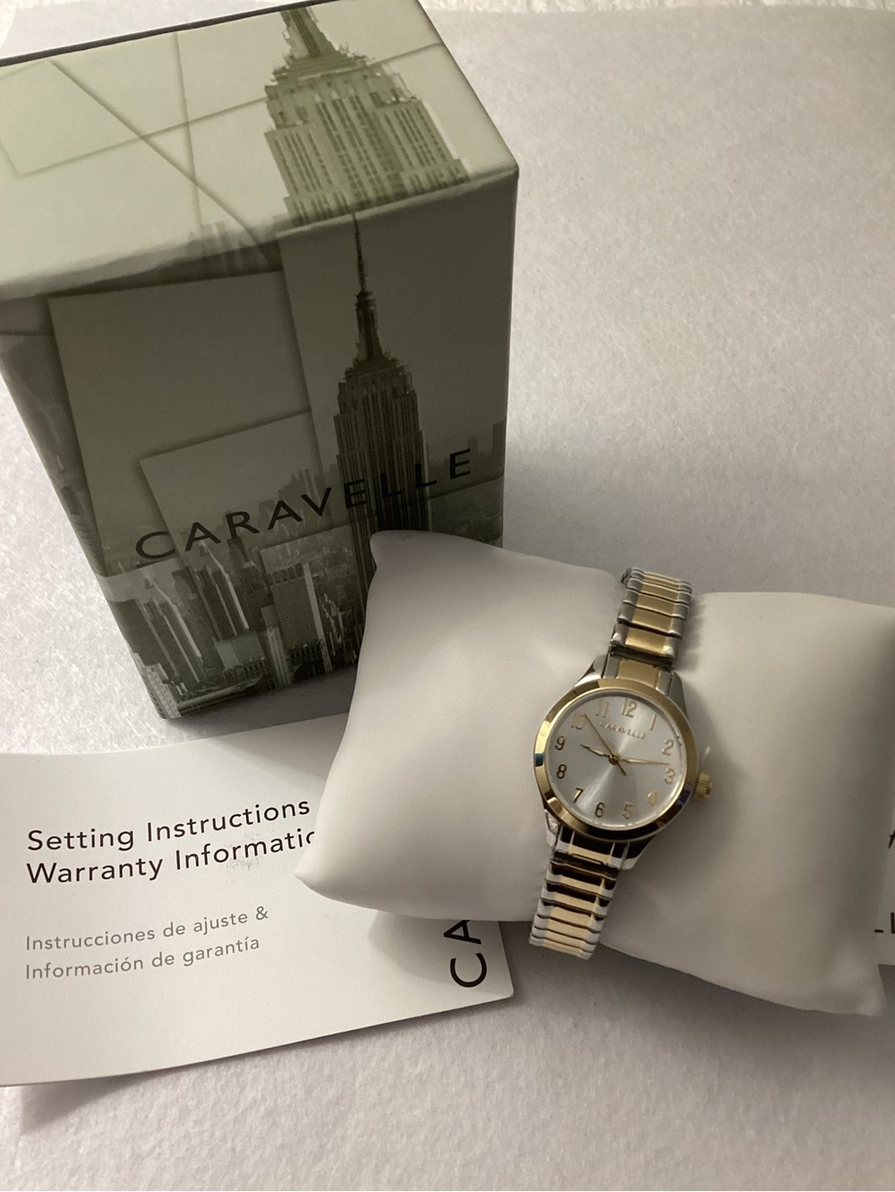 Caravelle Two-Tone Stainless Steel Bracelet Watch 24mm